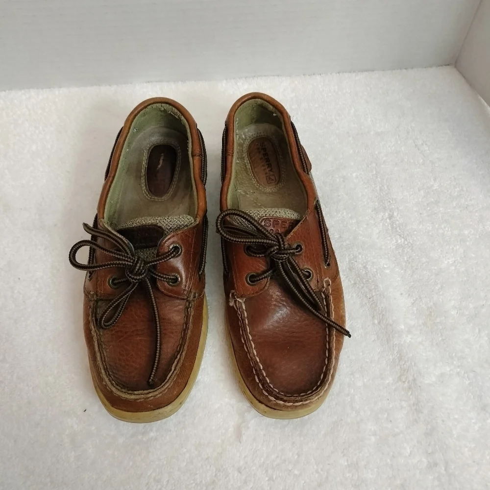 Sperry Kids Brown Moccasins